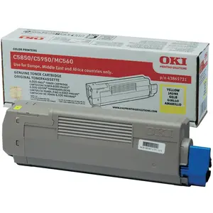 Toner 43865721 ca. 6000 pages gelb Toner 43865721 ca. 6000 pages gelb