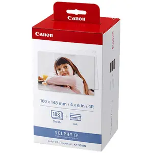 KP-108IN PhotoPaper 10x15 100 Sheet incl colorcartridge 108Sheet for CP series KP-108IN PhotoPaper 10x15 100 Sheet incl colorcartridge 108Sheet for CP series