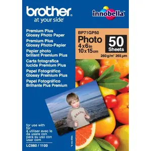 Bredher BP-71GP50 PhotoPaper A6 50 Sheet 190g/qm for MFC-6490CW Bredher BP-71GP50 PhotoPaper A6 50 Sheet 190g/qm for MFC-6490CW