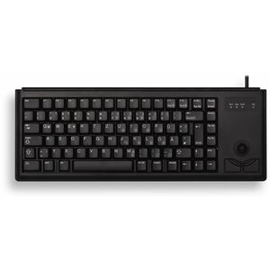 Tastatur G84-4400 PS/2 schwarz Tastatur-Layout Deutsch integr. Trackball