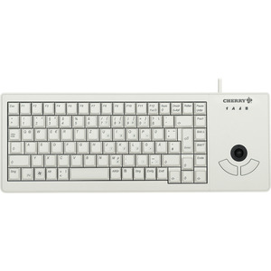 Trackball Keyboard hellgrau, USB, US