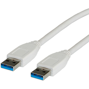 USB3.0 Kabel Stecker A/Stecker A weiß 3m