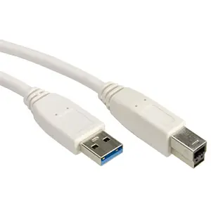 USB3.0 Kabel Stecker A/Stecker B weiß 3m USB3.0 Kabel Stecker A/Stecker B weiß 3m