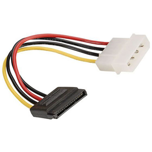 SATA Stromadapter Kabel Molex-Stecker 4pol auf 1xSATA 15pol 15cm