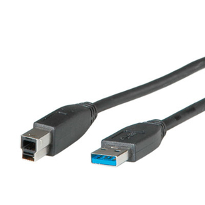 USB3.0 Anschlusskabel Stecker A/Stecker B schwarz 3m