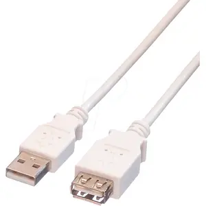 USB2.0 Kabel Stecker A/Buchse A grau 3m USB2.0 Kabel Stecker A/Buchse A grau 3m