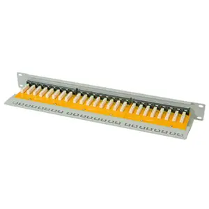 Cat. 6/Cl.e 19''-Patchpanel 24 Ports ungeschirmt lichtgrau Cat. 6/Cl.e 19''-Patchpanel 24 Ports ungeschirmt lichtgrau