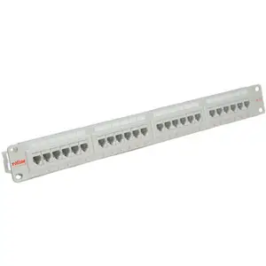 Cat. 5e 19''-Panel 24 Ports UTP lichtgrau Cat. 5e 19''-Panel 24 Ports UTP lichtgrau