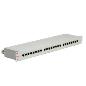 48,3 cm (19'')Patchpanel Modular 1HE Cat.5e STP 24P grau 48,3 cm (19'')Patchpanel Modular 1HE Cat.5e STP 24P grau