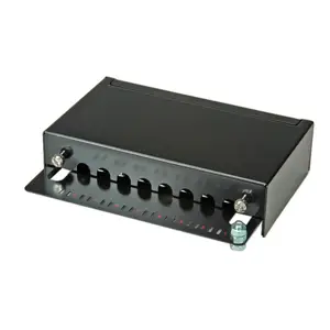 Patchpanel Cat. 5e/Cl.d 8 Ports geschirmt schwarz Patchpanel Cat. 5e/Cl.d 8 Ports geschirmt schwarz