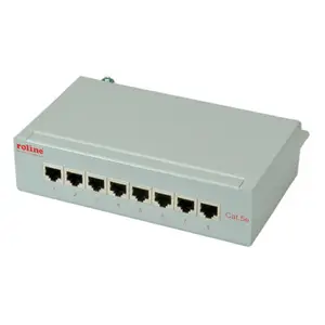 Patchpanel 8 Ports Cat.5e/Cl.d geschirmt lichtgrau Patchpanel 8 Ports Cat.5e/Cl.d geschirmt lichtgrau