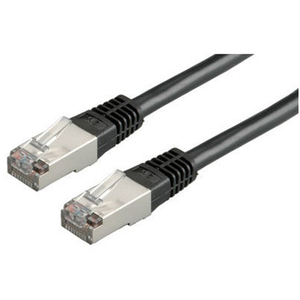 Patch cable RJ-45 S/FTP Cat6 black 10m