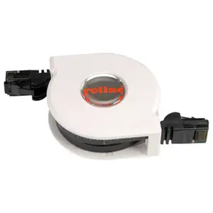 Patchkabel RJ-45 U/UTP Cat6 Schwarz 2m mit Aufrollautomatik Patchkabel RJ-45 U/UTP Cat6 Schwarz 2m mit Aufrollautomatik