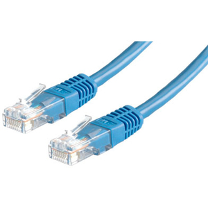 Patchkabel RJ-45 U/UTP Cat5e Blau 1m