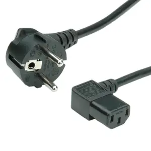 Netzkabel abgewinkelt Stecker/Buche schwarz 1,8m Netzkabel abgewinkelt Stecker/Buche schwarz 1,8m