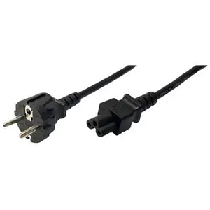 Netzkabel, 3pol. Notebook-Buchse schwarz 1,8m Netzkabel, 3pol. Notebook-Buchse schwarz 1,8m