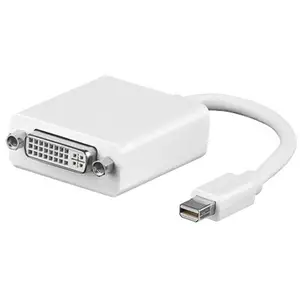 Mini-DisplayPort zu DVI-D Adapter Stecker/Buchse Weiß Mini-DisplayPort zu DVI-D Adapter Stecker/Buchse Weiß