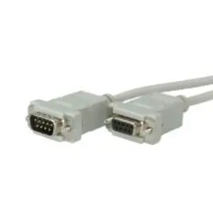 RS232 Kabel Stecker/Buchse D-Sub 9/9-pol. grau 3m RS232 Kabel Stecker/Buchse D-Sub 9/9-pol. grau 3m