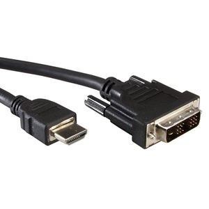 Kabel DVI/HDMI Stecker/Stecker Grau 5m