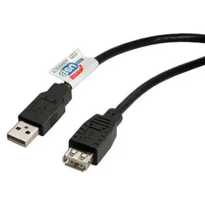 USB2.0 Verlängerungskabel Stecker A/Buchse A schwarz 3m USB2.0 Verlängerungskabel Stecker A/Buchse A schwarz 3m