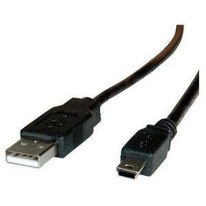 USB2.0 Kabel Stecker A/Stecker USB2.0 Mini 5 Pin schwarz 3m