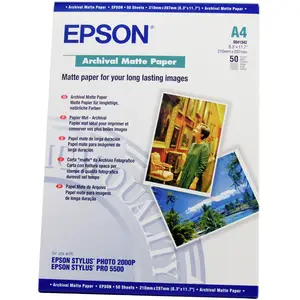 PhotoPaper Archival mate A4 Stylus Photo 2000P/Pro 7500/Pro9000 50 Sheet PhotoPaper Archival mate A4 Stylus Photo 2000P/Pro 7500/Pro9000 50 Sheet