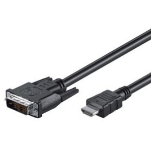 cable HDMI/DVI plug/plug black 3m