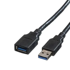 USB Kabel USB-A/USB-A Stecker/Buchse Schwarz 1,8m USB Kabel USB-A/USB-A Stecker/Buchse Schwarz 1,8m