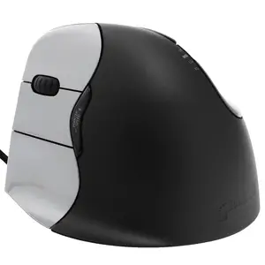 Vertikal Maus 4 für Linkshänder schwarz/silber optisch 2600dpi 6 Tasten USB Vertikal Maus 4 für Linkshänder schwarz/silber optisch 2600dpi 6 Tasten USB