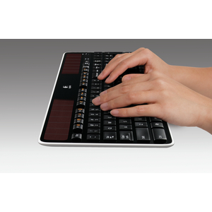 keyboard K750 anthracite Solar USB black keyboard-Layout german