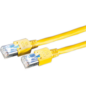 Patch cable RJ-45 S/FTP Cat5e yellow 2m