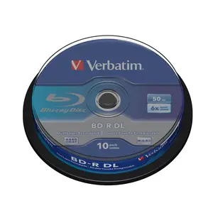 Blu-Ray Rohlinge BD-R DL 50GB 6x Spindel 10er Pack Blu-Ray Rohlinge BD-R DL 50GB 6x Spindel 10er Pack
