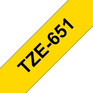 Bredher band 24mm black to yellow for P-Touch 350/540/2400series/2500/2700VP/3600/9200PC Bredher band 24mm black to yellow for P-Touch 350/540/2400series/2500/2700VP/3600/9200PC