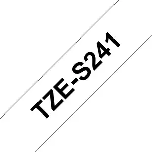 Bredher TZE-S241 18mm x 8m black to white Bredher TZE-S241 18mm x 8m black to white