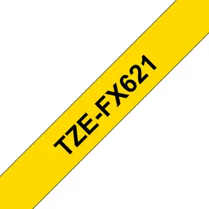 TZEFX621 Schriftbandkassette 0,9cm x 8m für Brother P-Touch 1250CC, 1250J, 1250LB, 1290VP, 1400, 1650, 1830VP, 1850CC, 18R, 1950VP, 210E, 2420PC, 2430PC, 2450CC, 2500PC, 2700, 2700VP, 350, 3600, 550 TZEFX621 Schriftbandkassette 0,9cm x 8m für Brother P-Touch 1250CC, 1250J, 1250LB, 1290VP, 1400, 1650, 1830VP, 1850CC, 18R, 1950VP, 210E, 2420PC, 2430PC, 2450CC, 2500PC, 2700, 2700VP, 350, 3600, 550