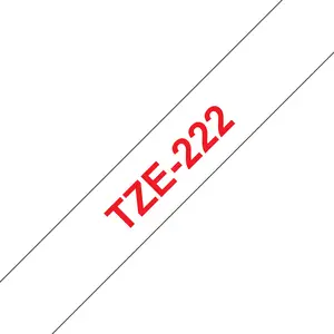 Schriftband TZE-222 9mmx8m weiß rot für P-touch 1000 T1000,1010, 1200P, 1230PC, 1260VP, 18R, 1830VP, 1850, 2100VP, 2430PC, 3600, 7500VP, 7600VP, 9500PC, 9600, RL700 Schriftband TZE-222 9mmx8m weiß rot für P-touch 1000 T1000,1010, 1200P, 1230PC, 1260VP, 18R, 1830VP, 1850, 2100VP, 2430PC, 3600, 7500VP, 7600VP, 9500PC, 9600, RL700