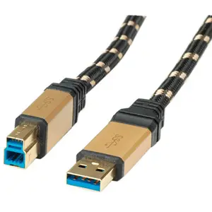Gold USB 3.0 Kabel Stecker A/Stecker B, 1,8m Gold USB 3.0 Kabel Stecker A/Stecker B, 1,8m