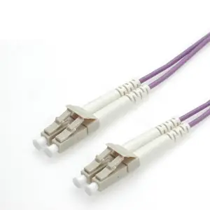 LWL Duplexkabel 50/125µm LC/LC violett 2m LWL Duplexkabel 50/125µm LC/LC violett 2m