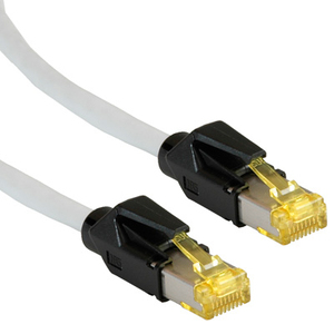 Patch cable RJ-45 S/FTP Cat6a grey 10m