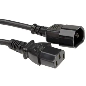 Apparate-connection cable plug/socket black 1,0m Apparate-connection cable plug/socket black 1,0m