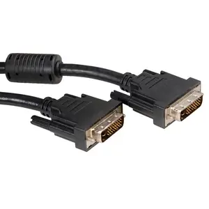 DVI-Anschlusskabel Stecker/Stecker schwarz 1m DVI-Anschlusskabel Stecker/Stecker schwarz 1m