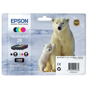 Ink Cartridge 26 Multipack (black, yellow, cyan, magenta) Ink Cartridge 26 Multipack (black, yellow, cyan, magenta)
