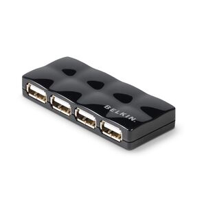 USB 2.0 Hub 4 Port schwarz extern