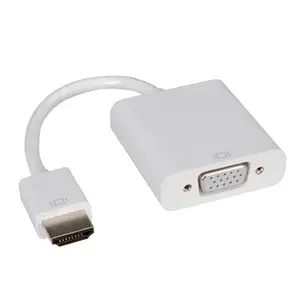 adaptor HDMI/VGA plug/socket white 0,15m adaptor HDMI/VGA plug/socket white 0,15m