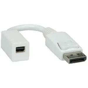 DisplayPort auf Mini DisplayPort Adapter Stecker/Buchse Weiß DisplayPort auf Mini DisplayPort Adapter Stecker/Buchse Weiß