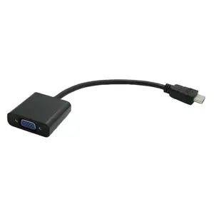HDMI-VGA Adapterkabel HDMI Stecker/VGA Buchse schwarz HDMI-VGA Adapterkabel HDMI Stecker/VGA Buchse schwarz