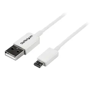 StarTech USB 2.0 cable A/Micro B plug/plug white 0,5m StarTech USB 2.0 cable A/Micro B plug/plug white 0,5m