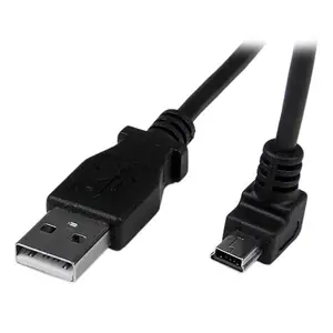 USB A auf Mini USB B Anschlusskabel abgewinkelt Schwarz 2 m USB A auf Mini USB B Anschlusskabel abgewinkelt Schwarz 2 m