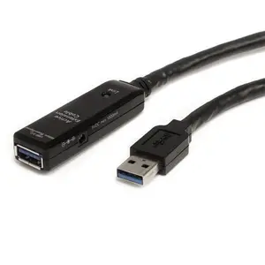 StarTech activees USB 3.0 extensionscable A/A plug/socket black 5m StarTech activees USB 3.0 extensionscable A/A plug/socket black 5m