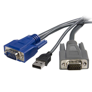 2-in-1 USB VGA KVM-Kabel 3 m
